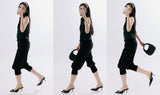 Long banding pants [BLACK]