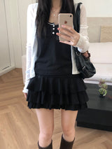 Dot Shirring Sleeveless (3 colors)