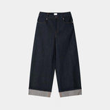 [Premium] ASCLO Roll Up Raw Denim Pants (2color)