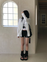 リブネオプレンミニマルショートパンツ
