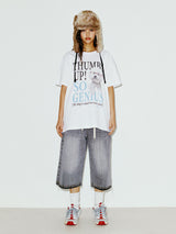  GENIUS PUPPY TEE WHITE