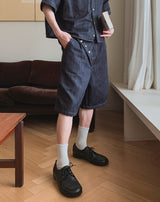 Bion Stitch Bermuda Denim Pants