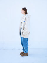 CEC ZIP-UP HOODIE(OATMEAL)