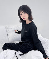 Circle to Clover, Basic Logo Long Sleeve Tee_[Black]
