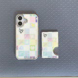 [MADE][+Magsafe][Glossy Glass Silver Bumper Case] 夏の採集