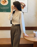 Loha Half-Neck Puff Blouse