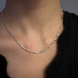 [925silver] Silver chip necklace
