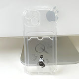Shooting Star - Night Sea Cat Card Storage Phone Case