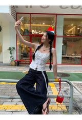 ホワイトスマイルスリーブレスブラウス
