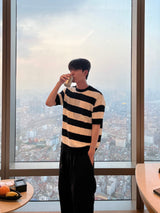 Daily linen ice banding wide pants