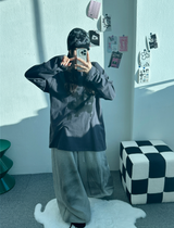 オッドプリントオーバーフィットT❤🤍🩶🖤 - 4 カラーズ