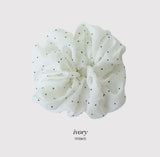 #Dot Pattern Hair Scrunchie