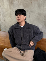 Eden high neck knit cardigan
