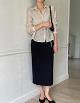 Dren Sheer Shirt Blouse (Strap Set)