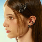 NO.492 [BLACK] NUT EARRING