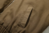 Over Dying Hooded Work Jacket (Beige)