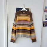 2 Low Multi Border Shaggy Knit (2color)