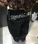 [ back embroidery ] コンティダークデニムワイドpt