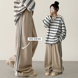 Enz Side Track Line Wide Pants