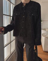 Mir Shining Tweed Crop Jacket