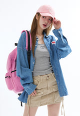 OCYN BASIC EMB BACK PACK_PINK