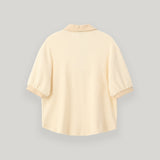 ハーフオープンカラーTシャツ