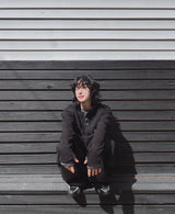 キンジ ワッフル ヘンリー ネック ウォーマー ロングスリーブ Tシャツ