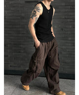 [Unisex] Dart cargo wide pants(2color)