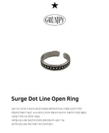 Surge Dot Line Open Ring