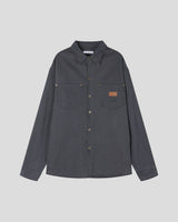 Drain Patch Work Shirt Jacket