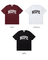 Nob lettering boxy fit short sleeve t-shirt
