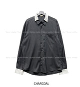 Ille Stripe Color Matching Shirt