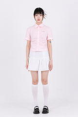 Lovely Chic Round Collar Short-Sleeved Shirt