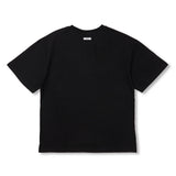 セミオーバーサイズ無地Tシャツ ホワイト/ブラック