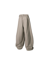 RELABEL Element of Time (cont'd) Pleated Double-waisted, Draped Scimitar-contoured Suit Trousers