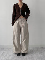 [FW/Brushed Lining] 421 Curved Bonded Wide Pants