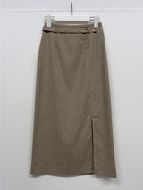 [FW/Setup Available] Bocashi Button Long Skirt