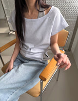 ワッフル生地のレイヤードTシャツセット（4 color）
