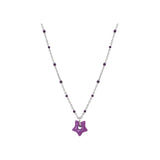 グリーミングタイニースターネックレス [purple]
