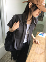 [MADE] Datone overfit nylon short sleeve shirt