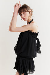 ANGEL HOOK DRESS black