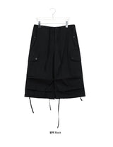 Elise Nylon Wide Capri Bermuda Pants