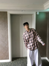 No.1359 check stitch SHIRT (3color)