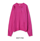 Cloth Damage Loose Fit Knit