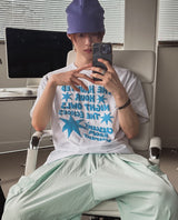 ハウンド スター レタリング オーバー ショートスリーブ Tシャツ