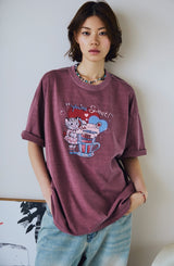 26SS★キトゥン ソーダ ピグメント ショートスリーブ Tシャツ