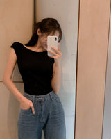 Risen Boat Neck Sleeveless
