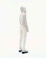 Detachable Button Denim Pants / Beige