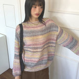 Husson Candy Gradient Boat Neck Knitwear