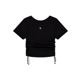 HEART STRING KNIT TOP_BLACK